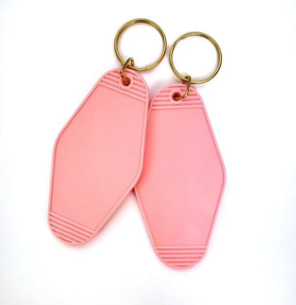 Blank Vintage Motel Keychains