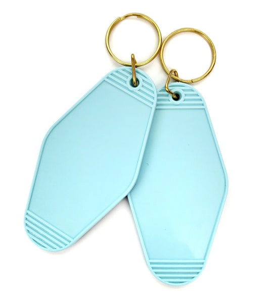 Blank Vintage Motel Keychains