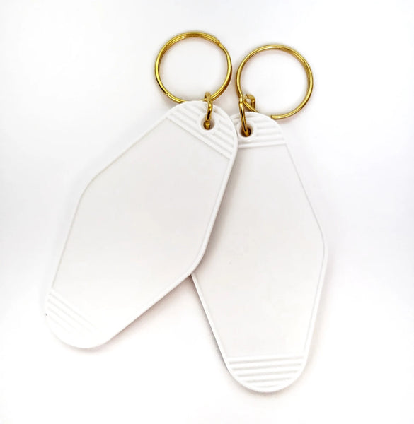 Blank Vintage Motel Keychains