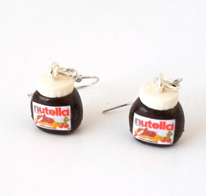 Miniature Nutella jars dangle Earring