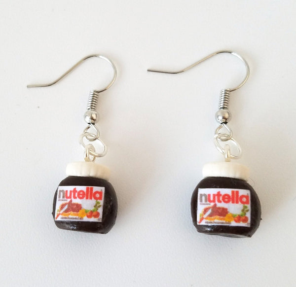 Miniature Nutella jars dangle Earring