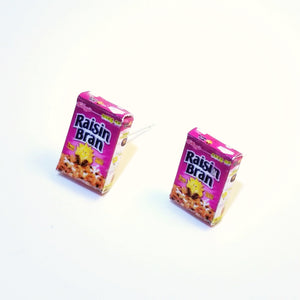 Miniature Raisin Bran Cereals Earrings