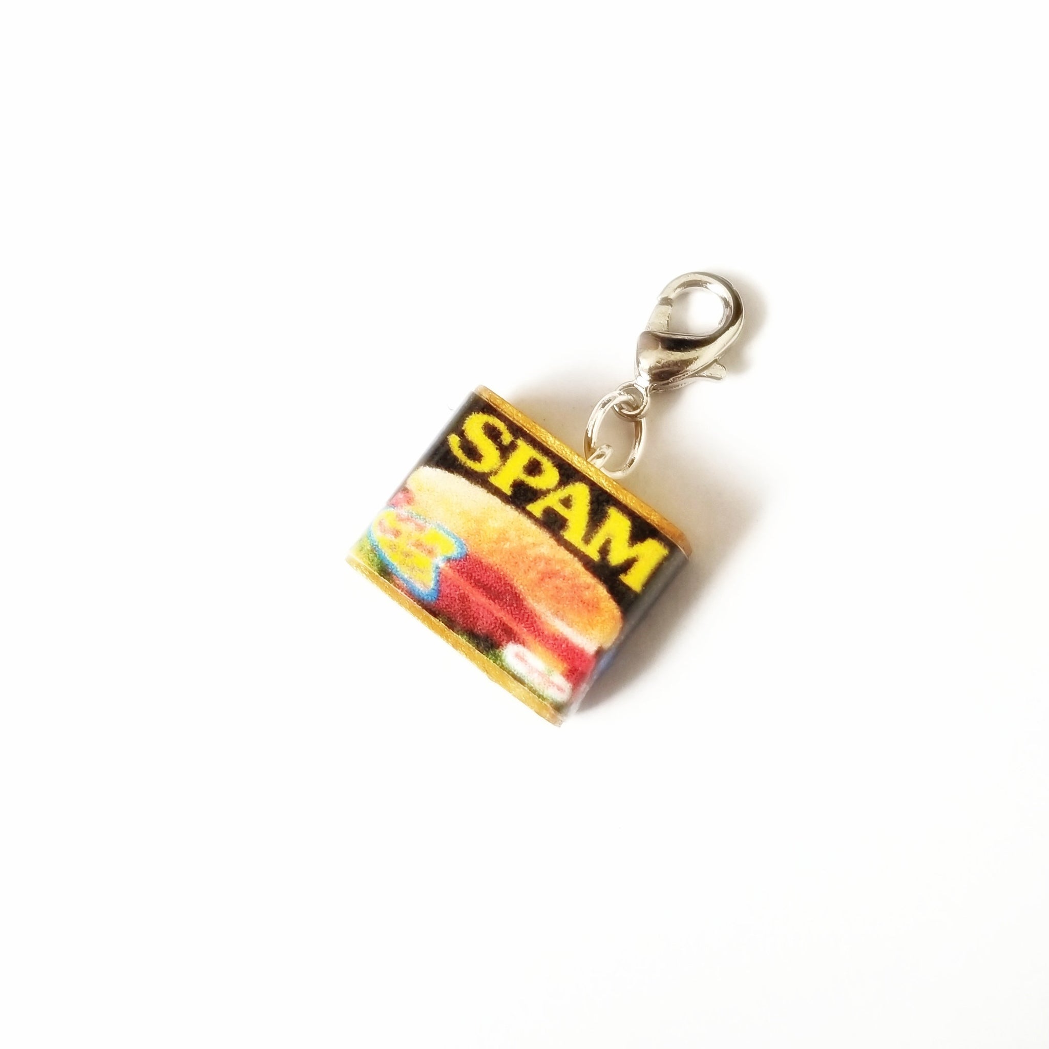 Can of Spam Charm- Miniature food jewelry- lunchmeat pendants- Kawaii charms