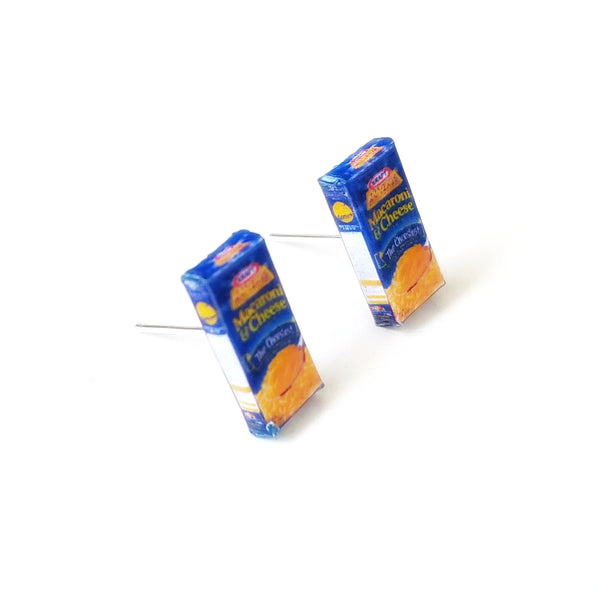 Miniature Mac and Cheese noodle Earrings