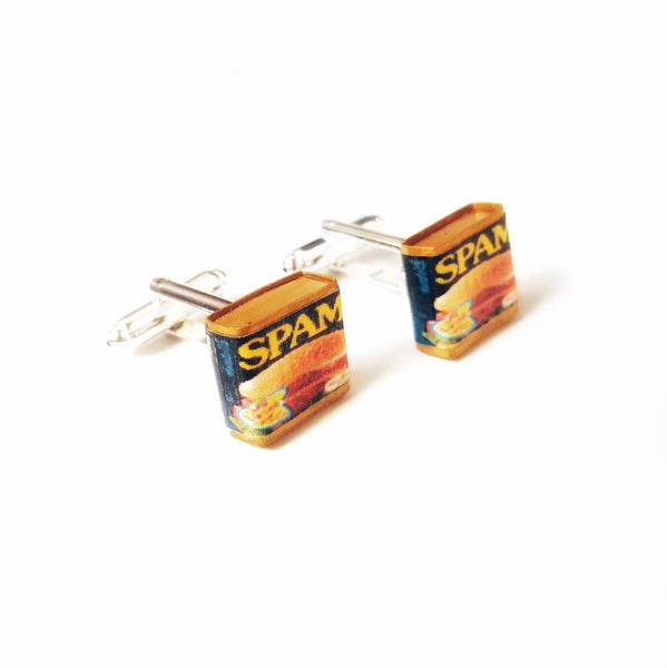 Miniature Can of Spam Cufflinks,wedding cufflinks, gifts, lunch meat, breakfast, lunch