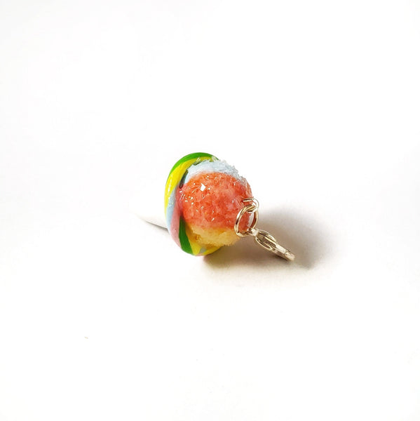 Miniature Pastel Rainbow Snow Cone Charm