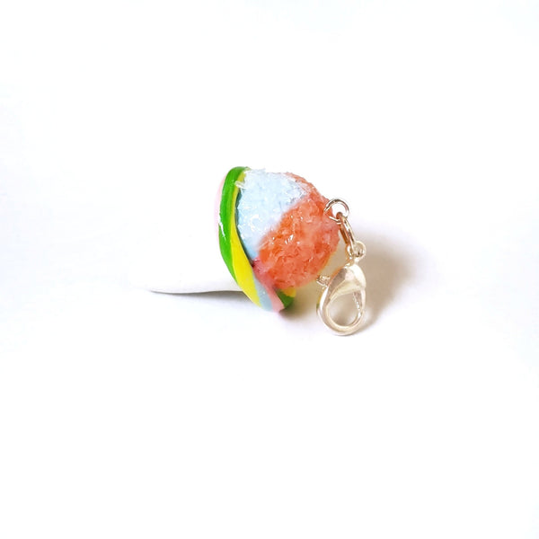 Miniature Pastel Rainbow Snow Cone Charm