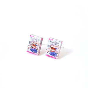 Miniature Funko Golden Girls Cereal Earrings, miniature food jewelry,