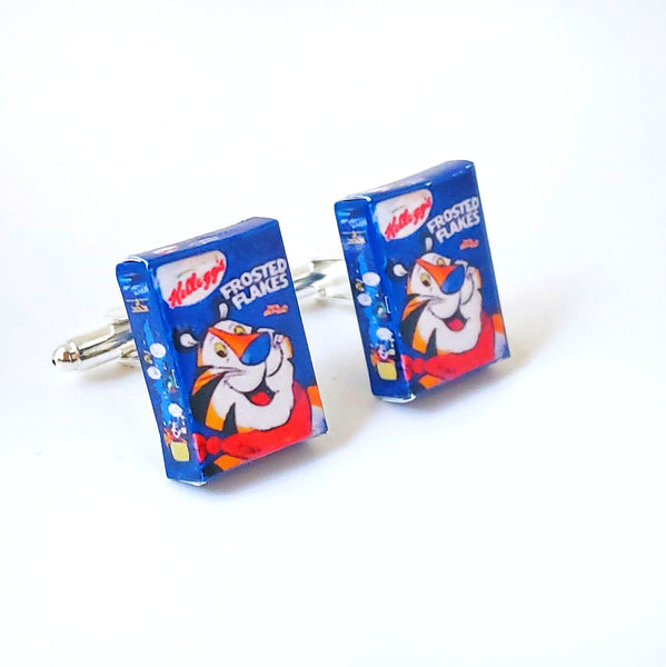 Miniature Frosted Flake Cereals Cufflinks