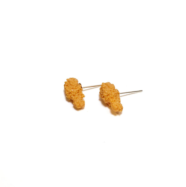 Miniature Food Fried Chicken Stud Earrings, Miniature food jewelry, fake food jewelry, Clay jewelry,  Fast food, Stud earrings