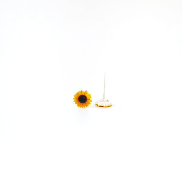 Miniature Sunflower Stud Earrings