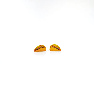 Miniature Taco Stud Earrings,stud earrings,Taco Tuesday Mexican food