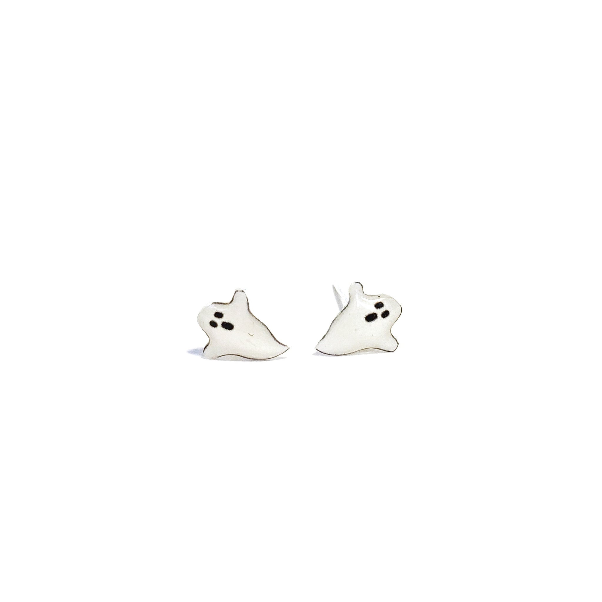 Miniature Ghost Stud Earrings