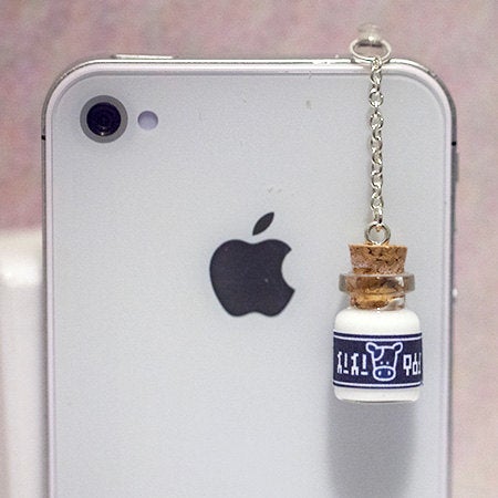 Legend of Zelda Lon Lon Milk dust plug, phone charm, cell phone strap, iphone, ipad