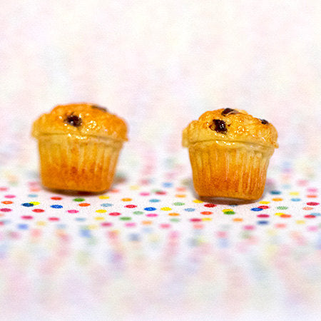 Miniature Blueberry Muffins Earrings