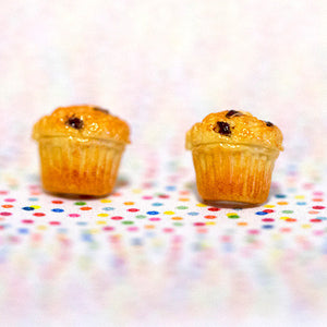 Miniature Blueberry Muffins Earrings