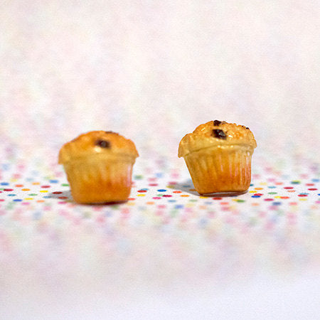 Miniature Blueberry Muffins Earrings