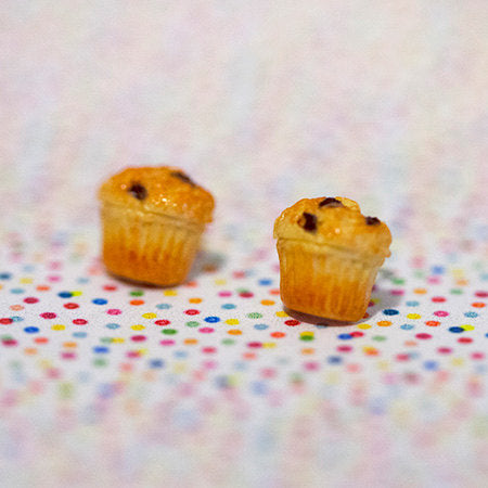 Miniature Blueberry Muffins Earrings