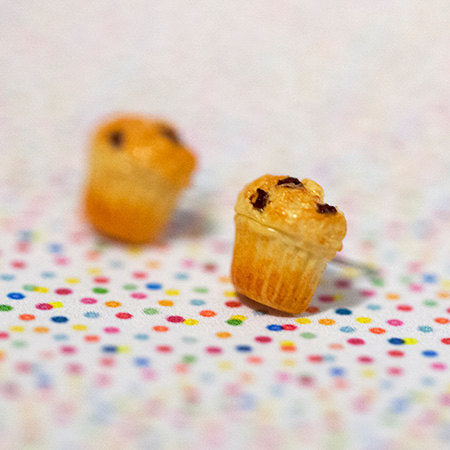 Miniature Blueberry Muffins Earrings