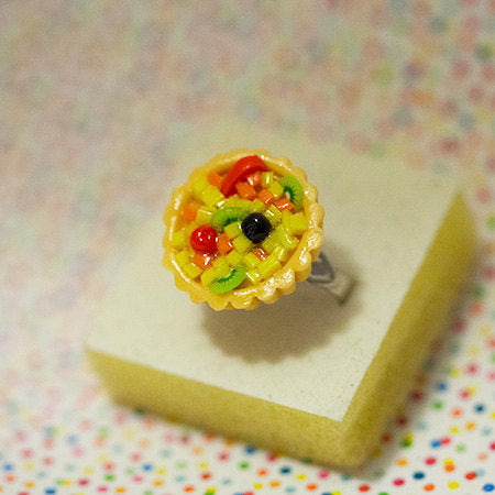 Miniature Food Ring Fruit Tart with adjustable ring band