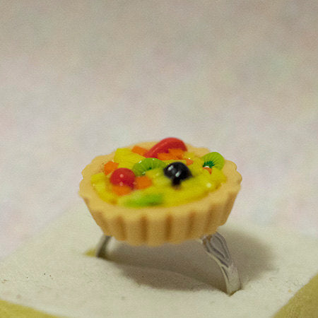 Miniature Food Ring Fruit Tart with adjustable ring band