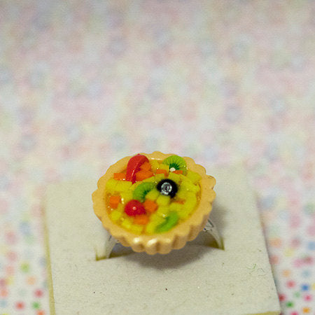 Miniature Food Ring Fruit Tart with adjustable ring band