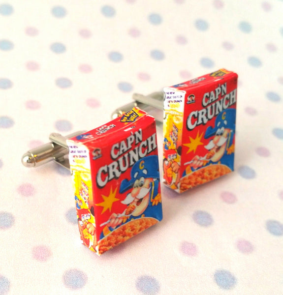 Miniature Capn Crunch Cereals Cufflinks