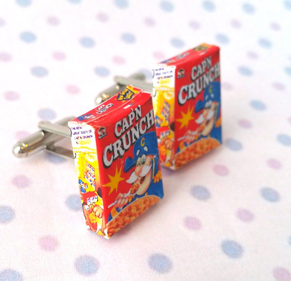 Miniature Capn Crunch Cereals Cufflinks