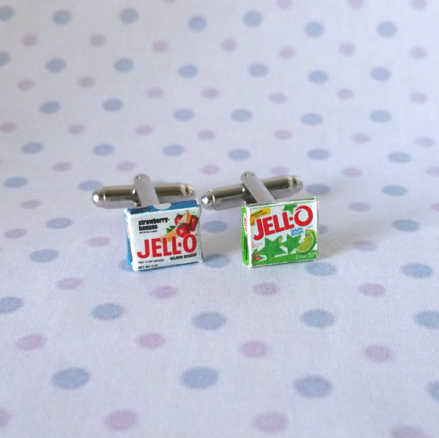 Miniature Food Jello Cufflinks