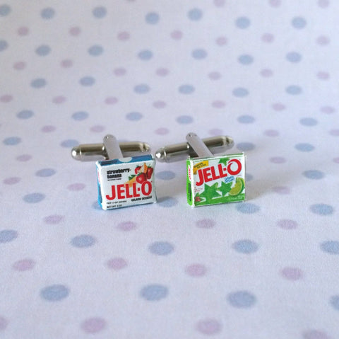 Miniature Food Jello Cufflinks