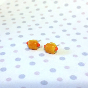 Miniature 2 Pigs in Blanket Earrings