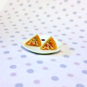 Miniature Slices of Pizza Earrings