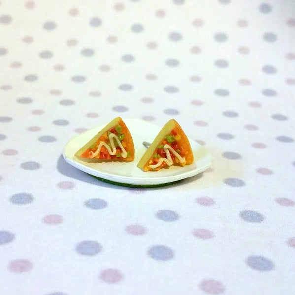 Miniature Slices of Pizza Earrings