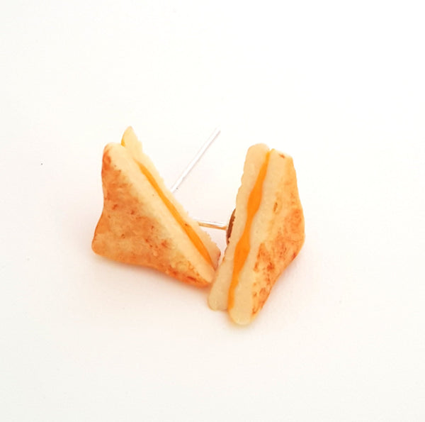 Miniature Food Earrings Grilled Cheese Sandwich