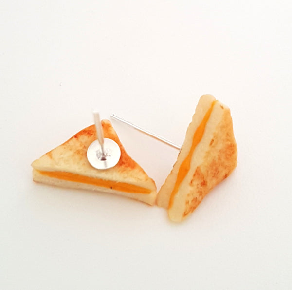 Miniature Food Earrings Grilled Cheese Sandwich