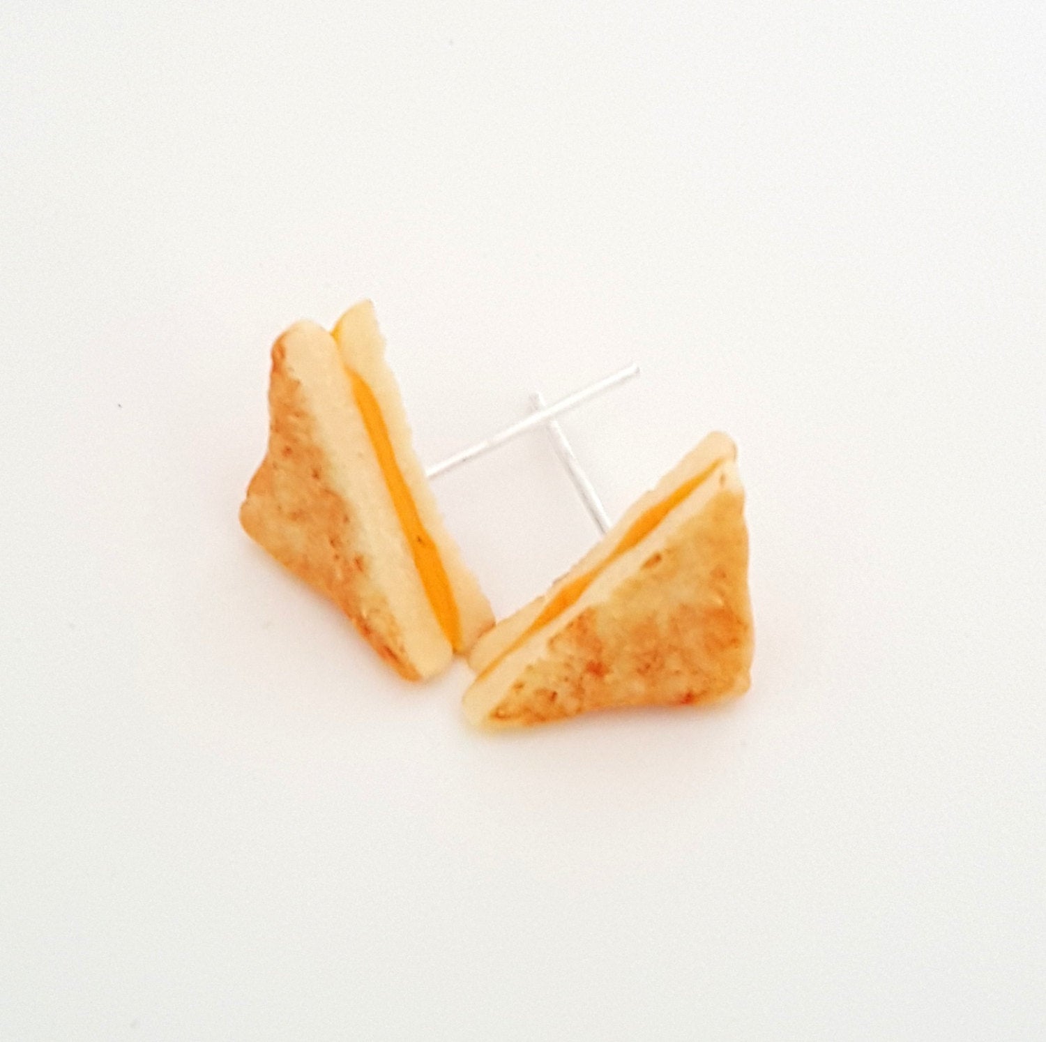 Miniature Food Earrings Grilled Cheese Sandwich