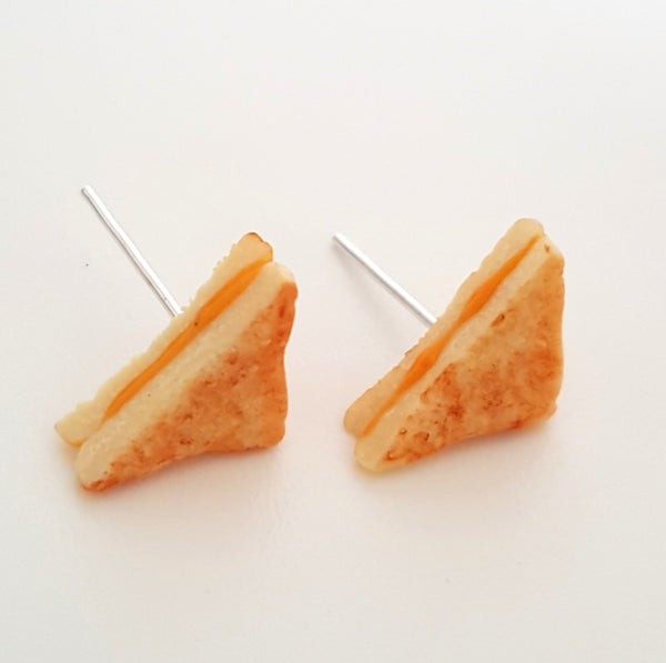 Miniature Food Earrings Grilled Cheese Sandwich