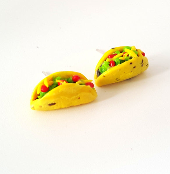 Miniature Taco Earrings