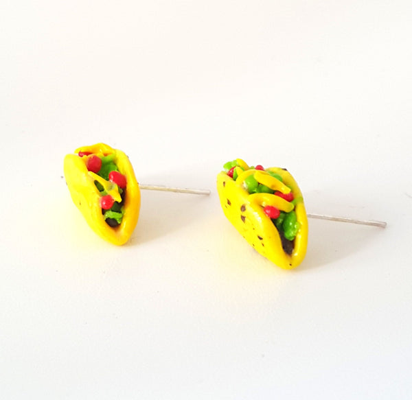 Miniature Taco Earrings