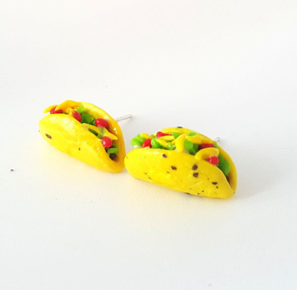 Miniature Taco Earrings