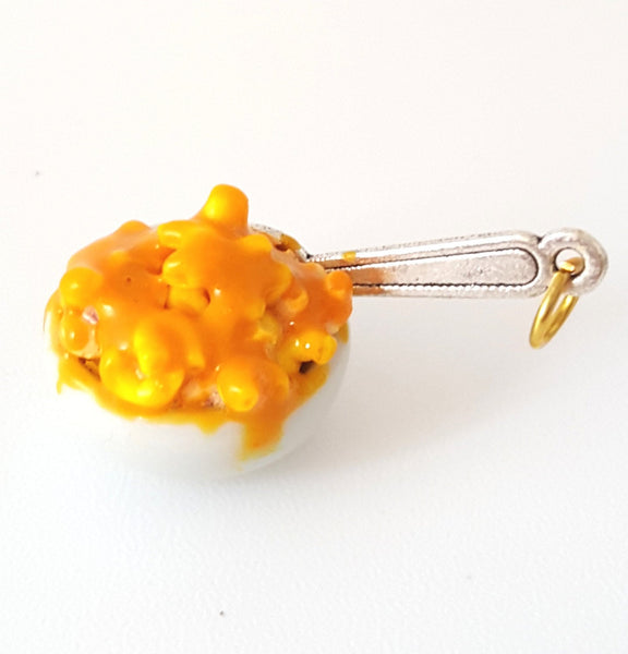 Miniature Mac and Cheese Necklace with Chain