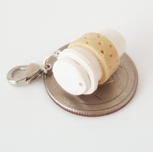 Miniature Coffee Tea Togo Charm, Polymer clay coffee,Miniature food charm, Cup of coffee charm, Kawaii charm, Miniature food jewelry