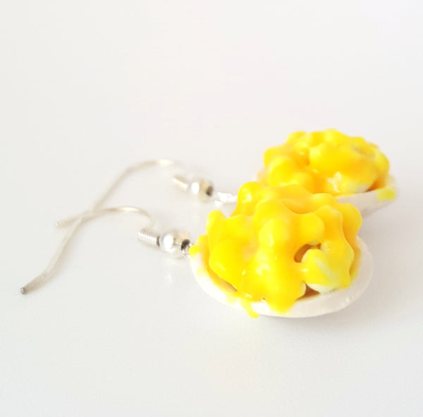 Miniature Mac and Cheese Earrings