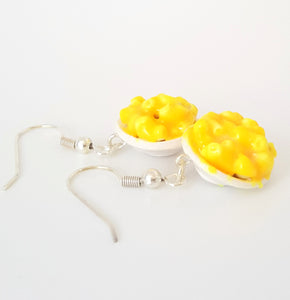 Miniature Mac and Cheese Earrings