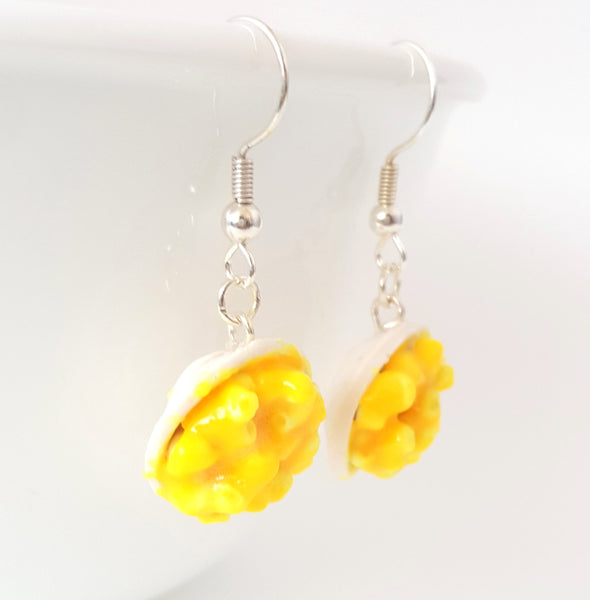 Miniature Mac and Cheese Earrings